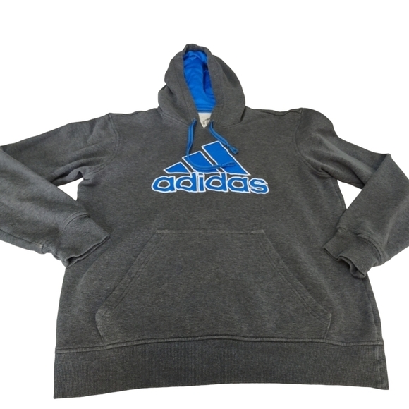 Adidas Men's Hoodie Gray Blue color Size M - Picture 3 of 7